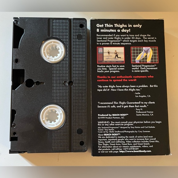 Beach Body Thin Thighs Guaranteed! Workout VHS Tape - Picture 2 of 4